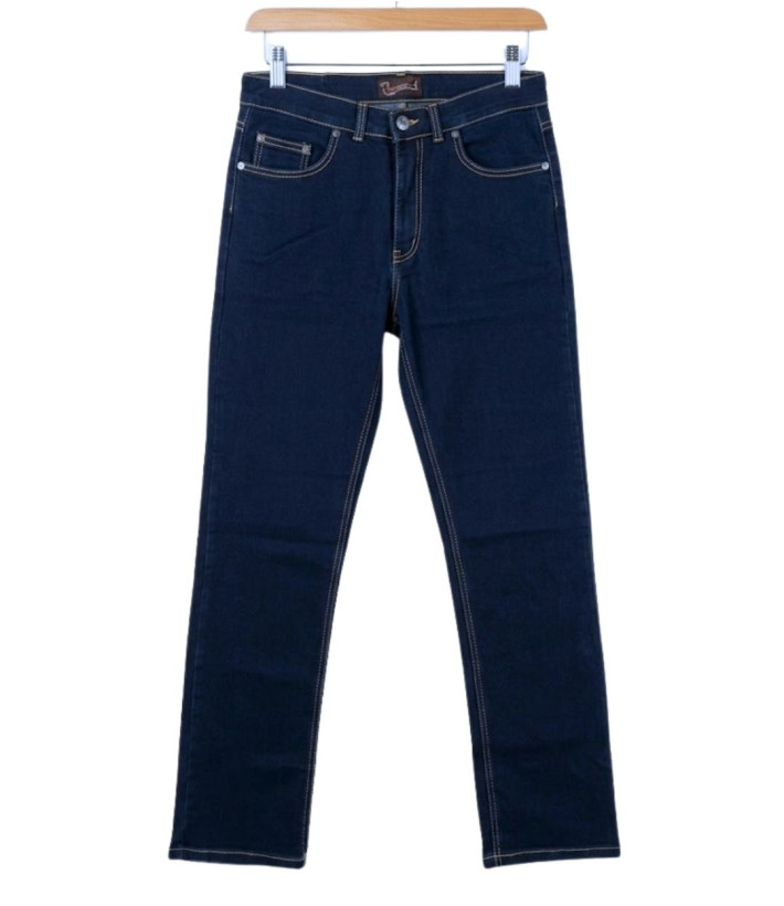 Challenger M759 — Jean 5 poches bleu denim ring stone stretch