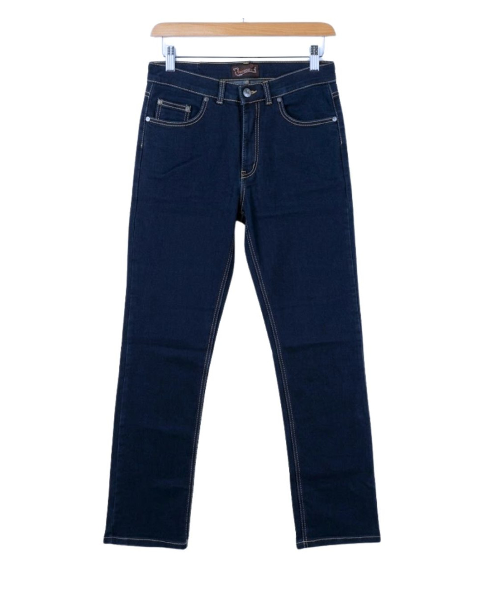 Challenger M759 — Jean 5 poches bleu denim ring stone stretch