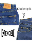 Challenger M759 — Jean 5 poches bleu denim stone stretch