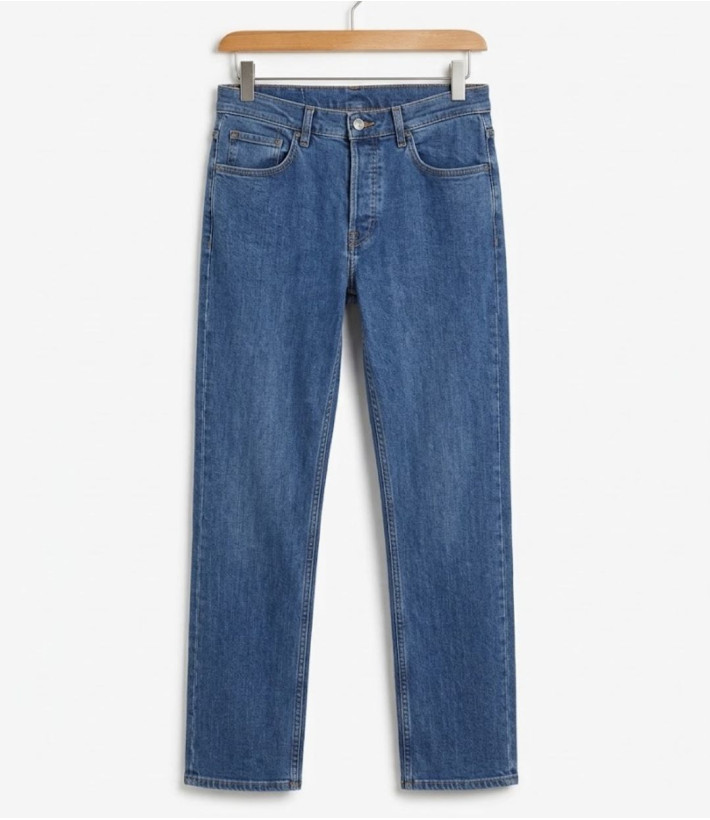 Challenger FALCONE1 — Jean 5 poches bleu stone 100% coton solide