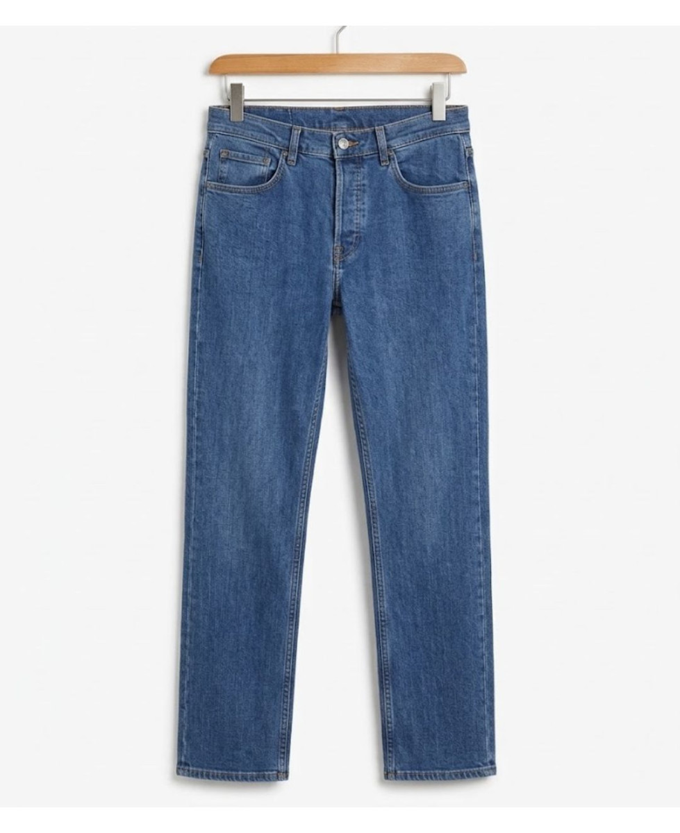 Challenger FALCONE1 — Jean 5 poches bleu stone 100% coton solide