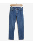 Challenger FALCONE1 — Jean 5 poches bleu stone 100% coton solide