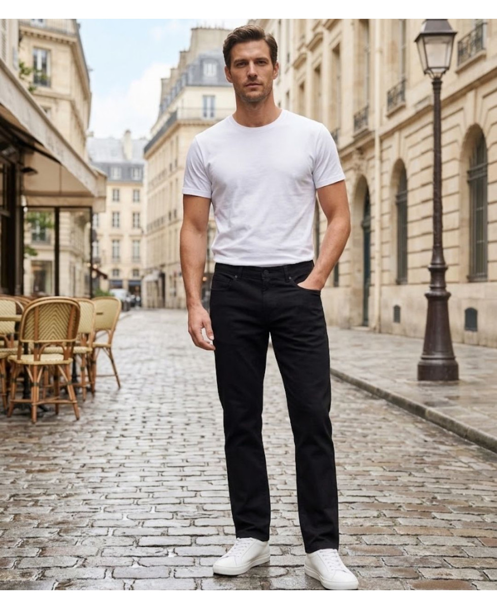 Mayflower MIAMI — Jean 5 poches bleu denim 100% coton solide