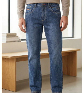 jean homme Winchester WE1285, en bleu denim stone et 100% coton