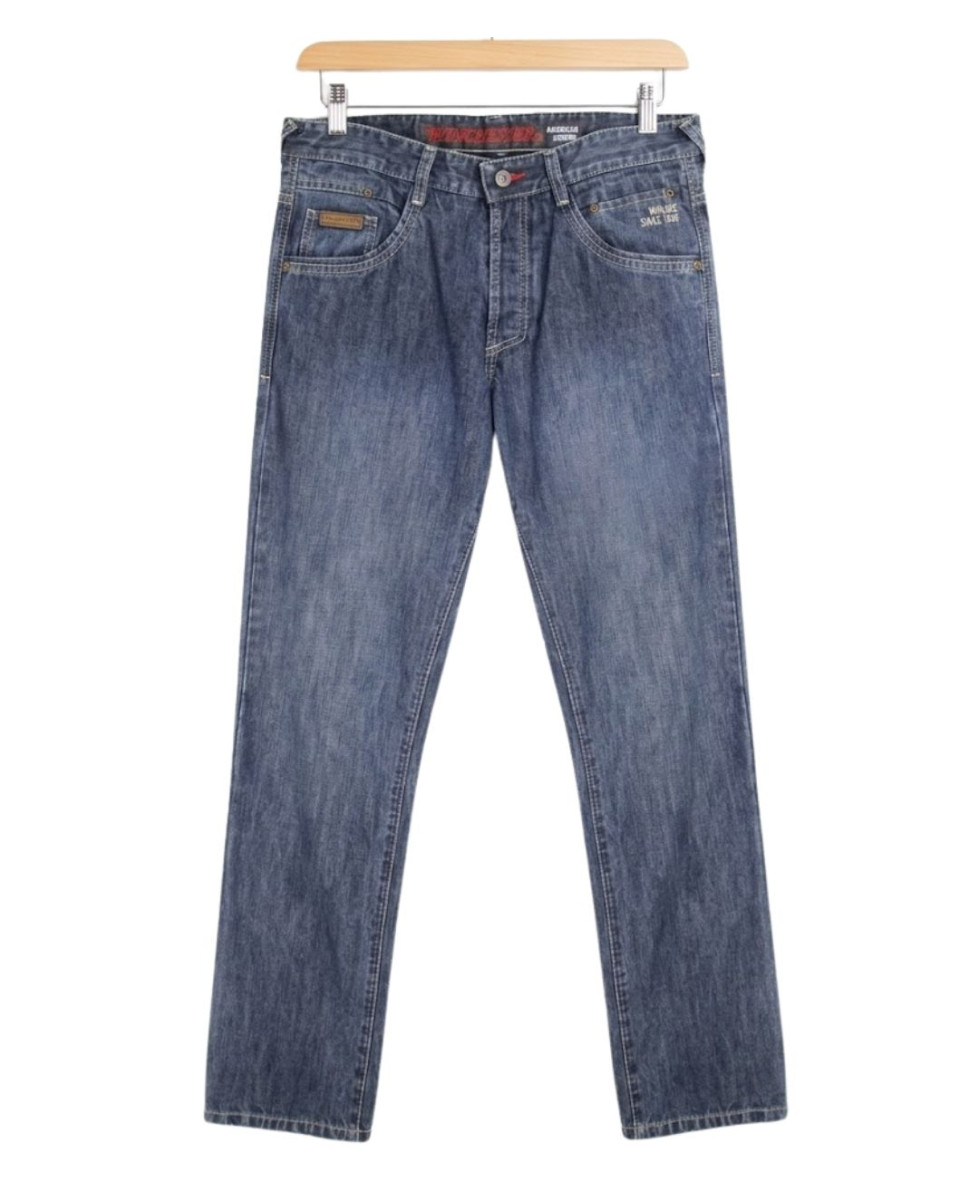 Pantalon jean homme Winchester WE1285 bleu denim stone