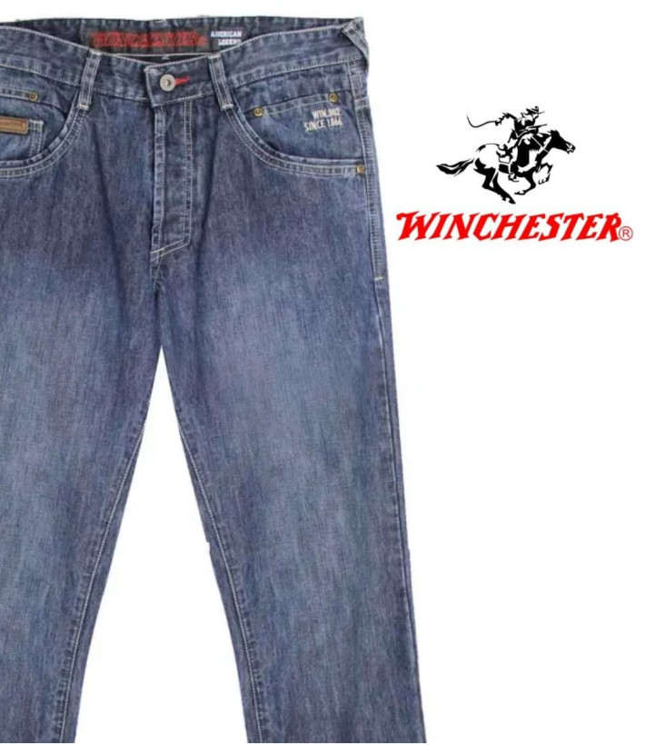 Pantalon jean homme Winchester WE1285 bleu denim stone