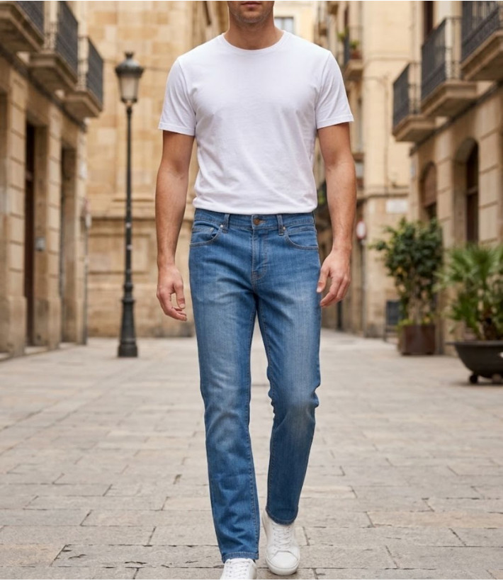 Pantalon jean homme Winchester VICTORY2 bleu 100% coton
