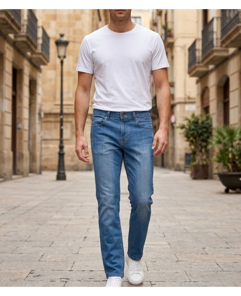Pantalon jean homme Winchester VICTORY2 bleu 100% coton