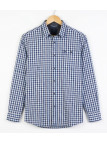 CHALLENGER TRATTORIA1 — Chemise bleu 100% coton confort