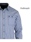 CHALLENGER TRATTORIA1 — Chemise bleu 100% coton confort