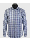 CHALLENGER TRATTORIA1 — Chemise bleu 100% coton confort