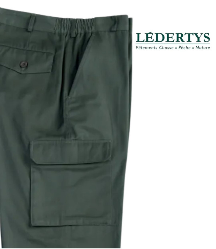 Pantalon treillis LEDERTYS LY0408 kaki résistant