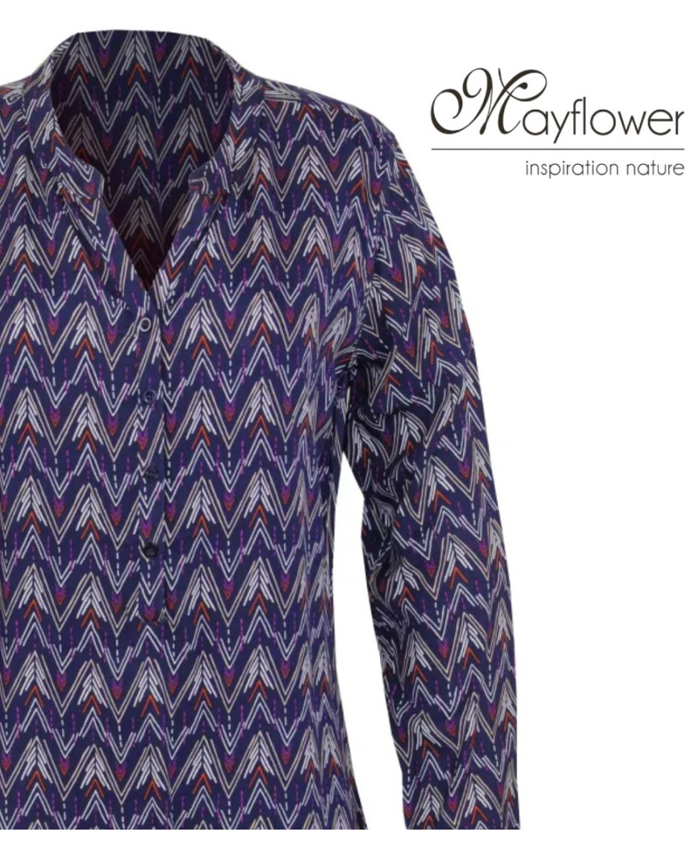 MAYFLOWER LE1808 — Chemisier imprimé fluide en viscose