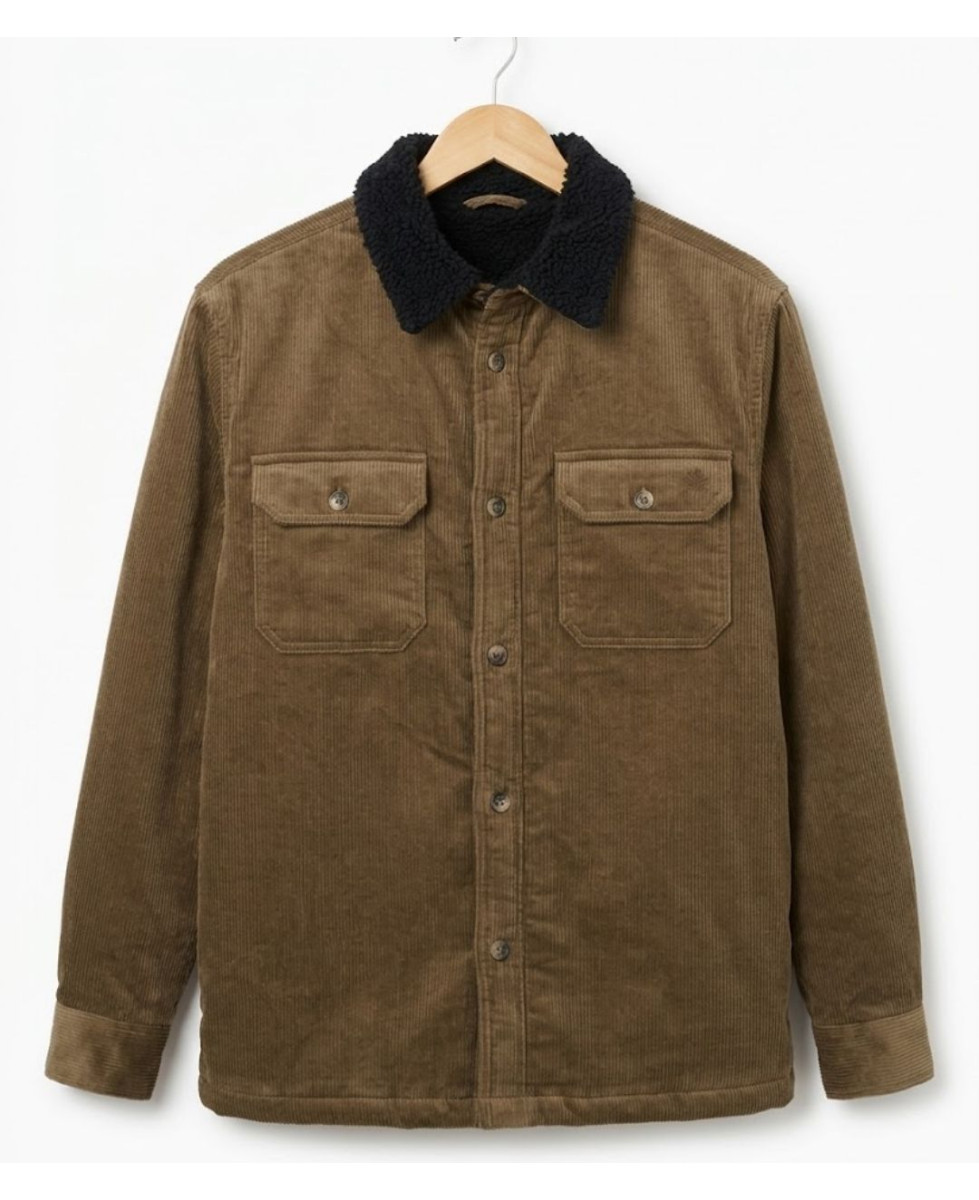 Challenger CURTIS1 — Blouson velours doublé taupe