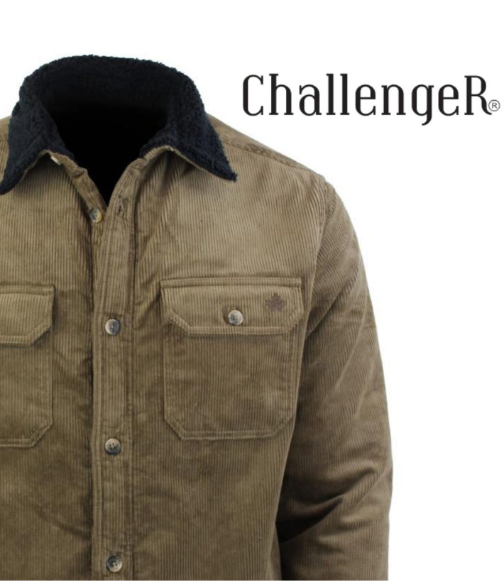 Challenger CURTIS1 — Blouson velours doublé taupe