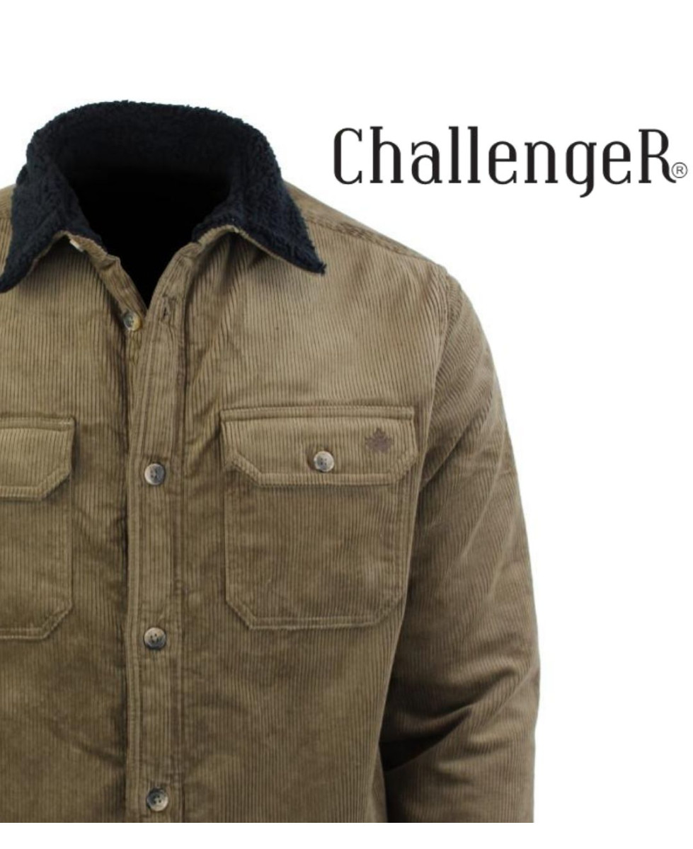 Challenger CURTIS1 — Blouson velours doublé taupe