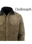 Challenger CURTIS1 — Blouson velours doublé taupe