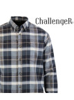Challenger BAKOU — Chemise flanelle noir & beige