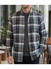 Challenger BAKOU Chemise manches longues flanelle noir et beige