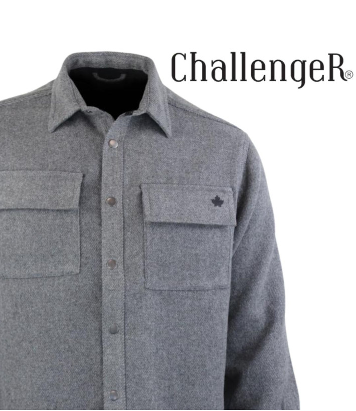 Challenger BALTHUS2 — Surchemise flanelle gris