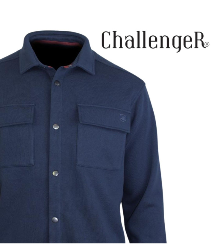 Challenger BASTIEN1 — Surchemise molleton marine