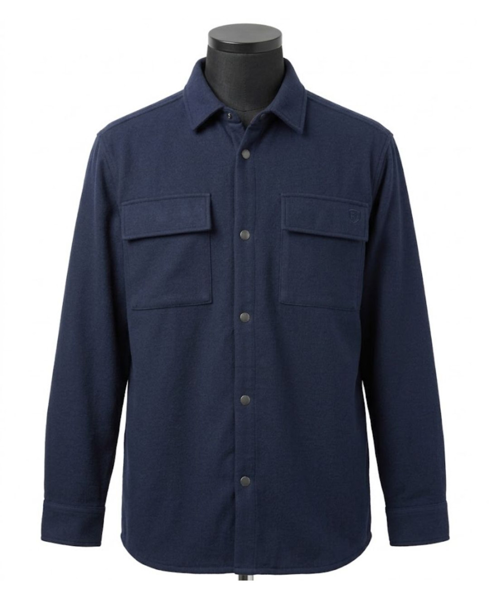 Challenger BASTIEN1 — Surchemise molleton marine