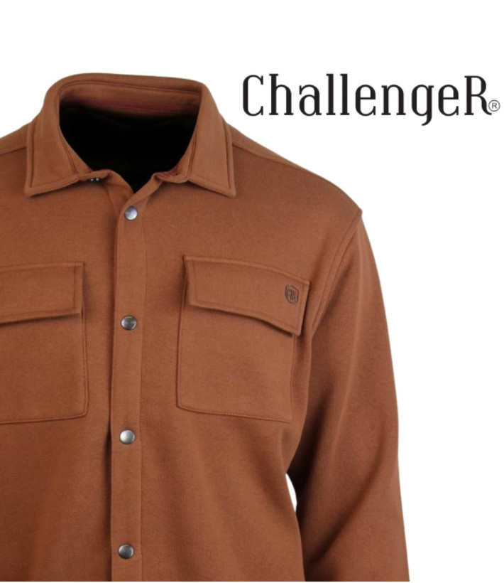 Challenger BASTIEN2 — Surchemise molleton camel