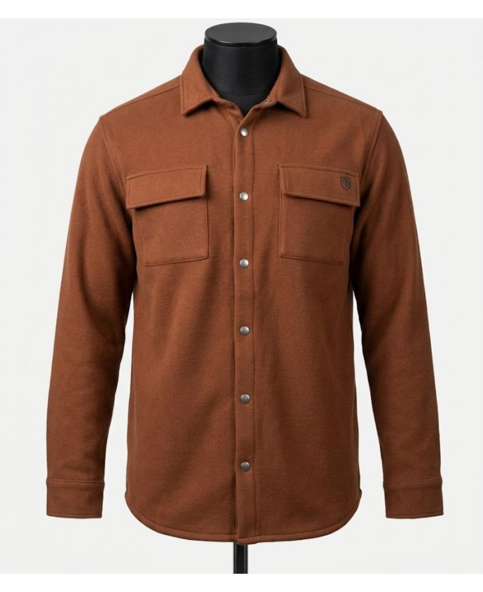 Challenger BASTIEN2 — Surchemise molleton camel