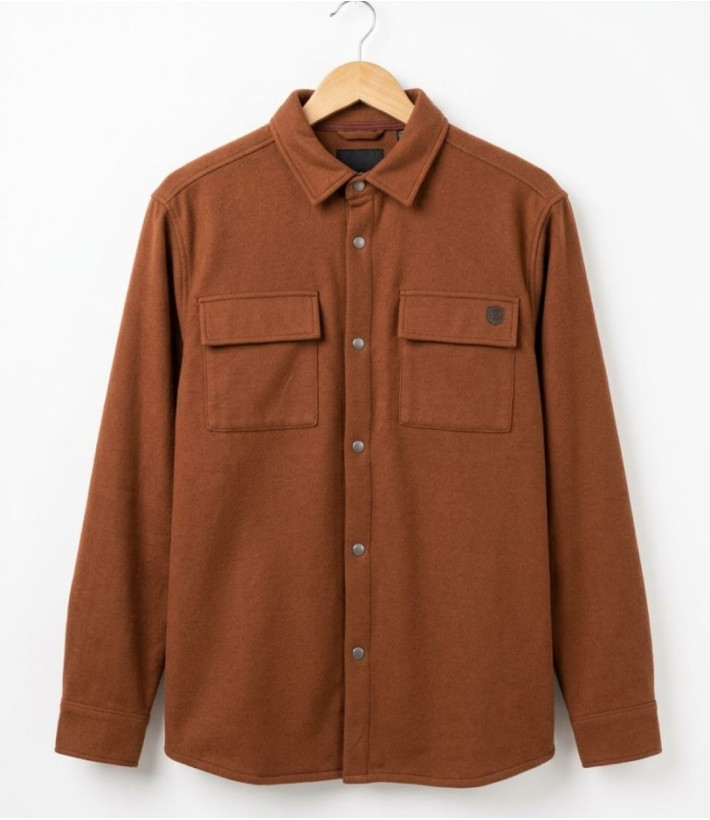Challenger BASTIEN2 — Surchemise molleton camel