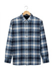 Challenger BOB — Chemise flanelle bleu/blanc