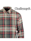 Challenger BRAZIL — Chemise flanelle vert/orange