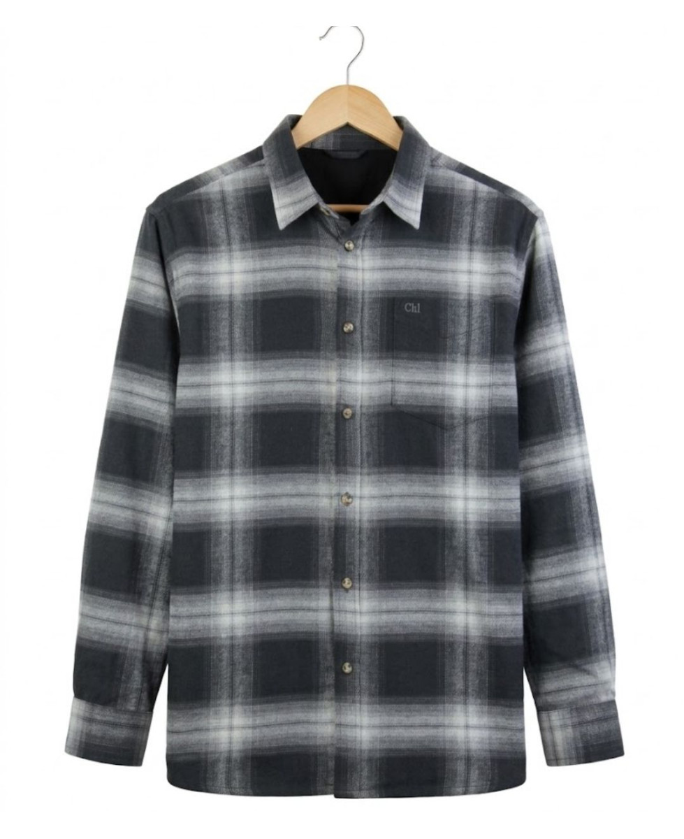 Challenger BRONX — Chemise flanelle noir/gris