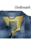 Challenger BRUNO11 — Surchemise flanelle doublée bleu