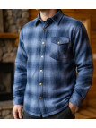 Challenger BRUNO11 Surchemise flanelle doublée mouton bleu