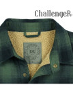 Challenger BRUNO12 — Surchemise flanelle doublée kaki