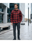 Challenger BRUNO13 — Surchemise flanelle doublée rouge