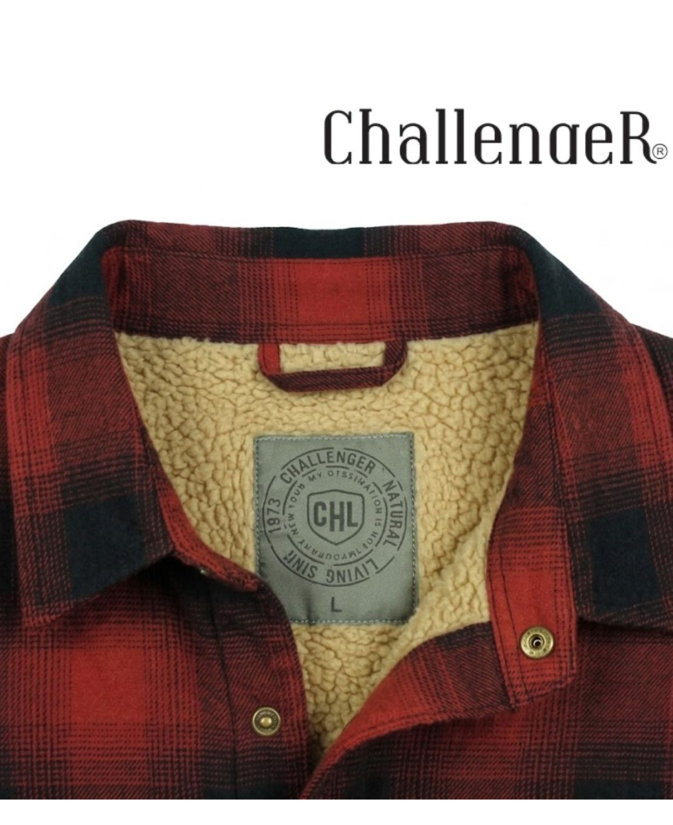 Challenger BRUNO13 — Surchemise flanelle doublée rouge