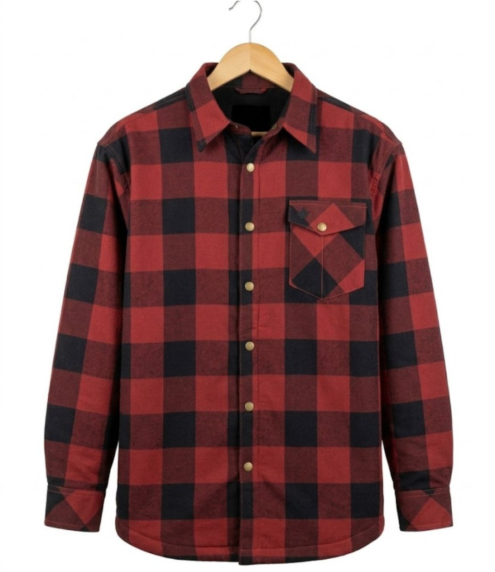 Challenger BRUNO13 — Surchemise flanelle doublée rouge
