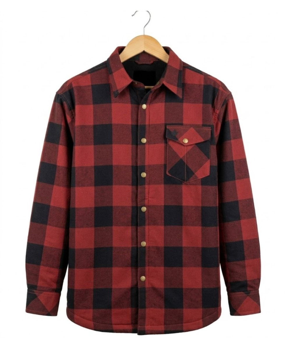 Challenger BRUNO13 — Surchemise flanelle doublée rouge