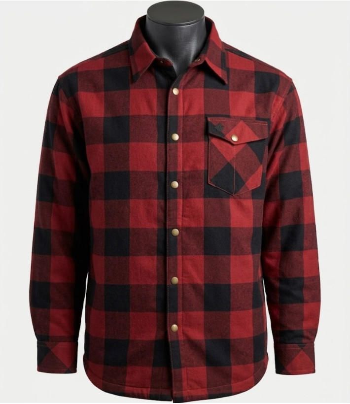 Challenger BRUNO13 — Surchemise flanelle doublée rouge