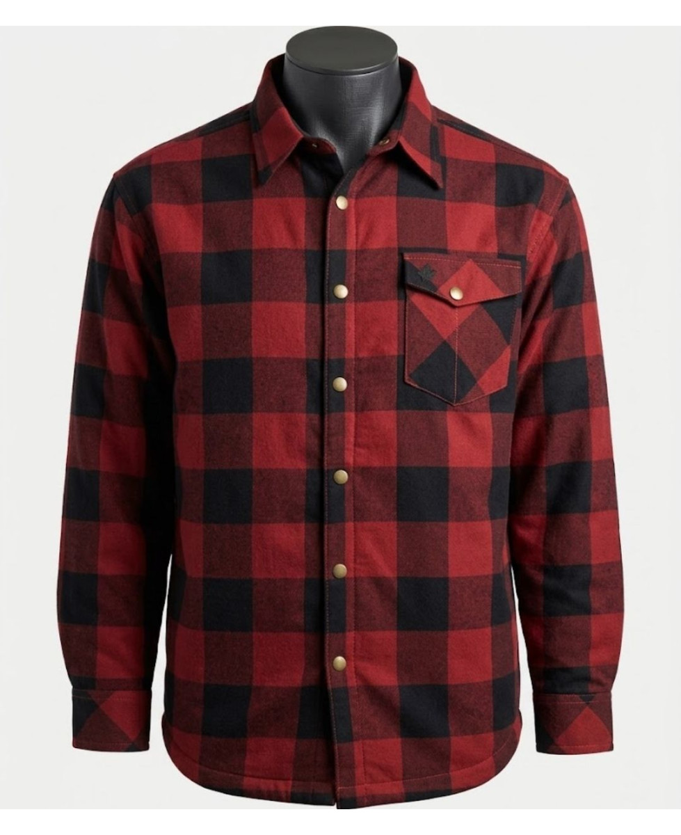 Challenger BRUNO13 — Surchemise flanelle doublée rouge
