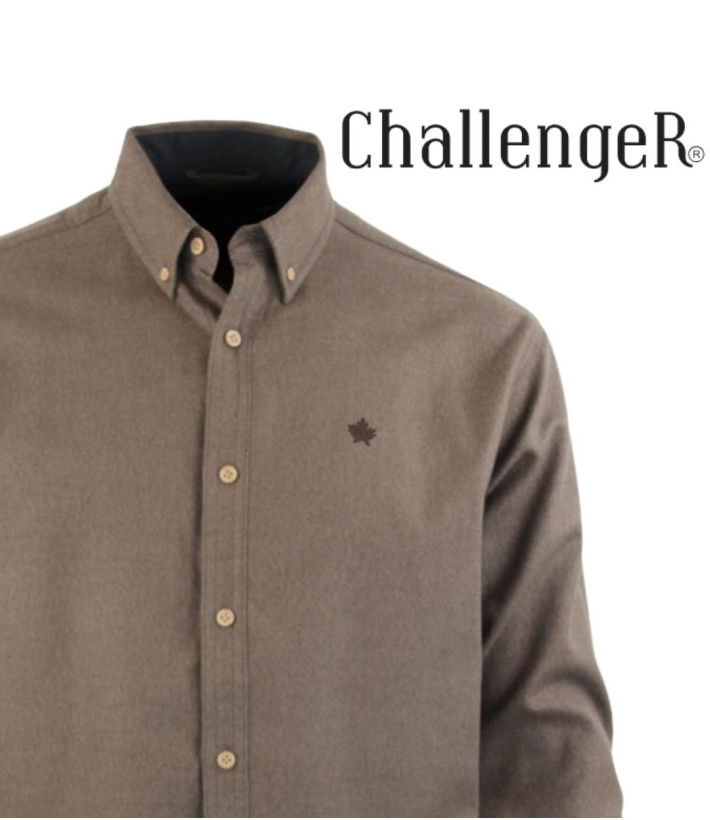 Challenger BUCAREST1 — Chemise flanelle marron