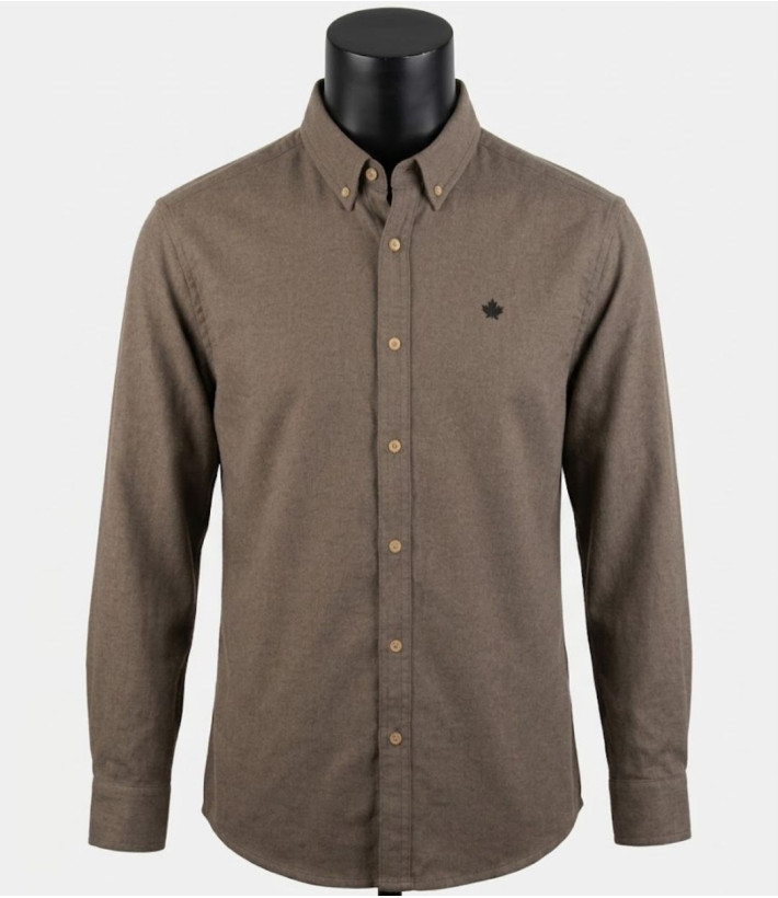 Challenger BUCAREST1 — Chemise flanelle marron