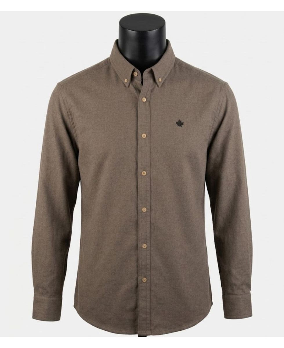 Challenger BUCAREST1 — Chemise flanelle marron