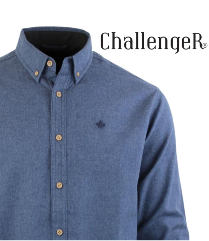 Challenger BUCAREST2 — Chemise flanelle bleu