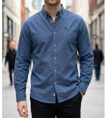 Challenger BUCAREST2 Chemise manches longues flanelle bleu