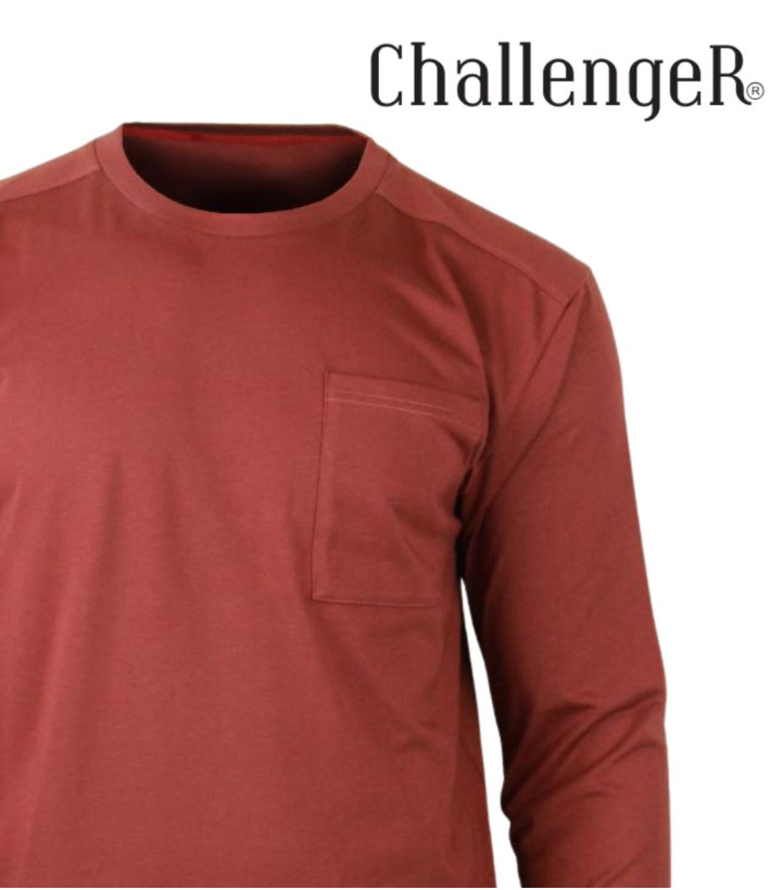 Challenger CORSAIRE4 — Tee-shirt manches longues brique