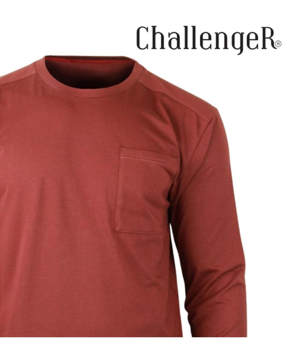 Challenger CORSAIRE4 — Tee-shirt manches longues brique