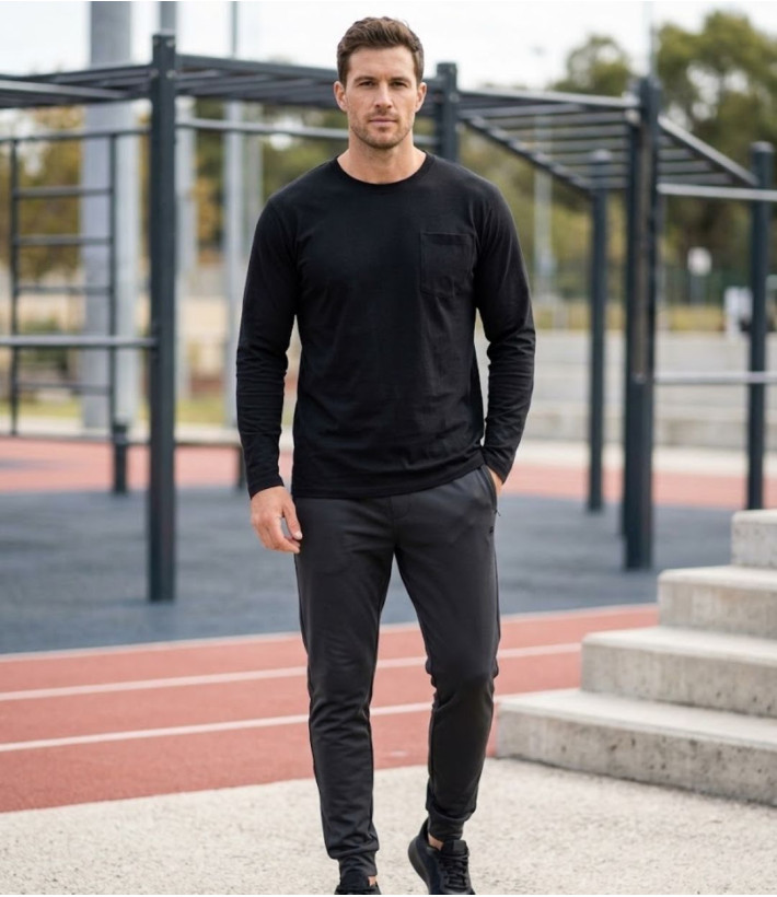 Challenger CORSAIRE5 — Tee-shirt manches longues noir