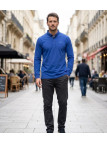 Challenger NATHAN1 — Polo manches longues bleu